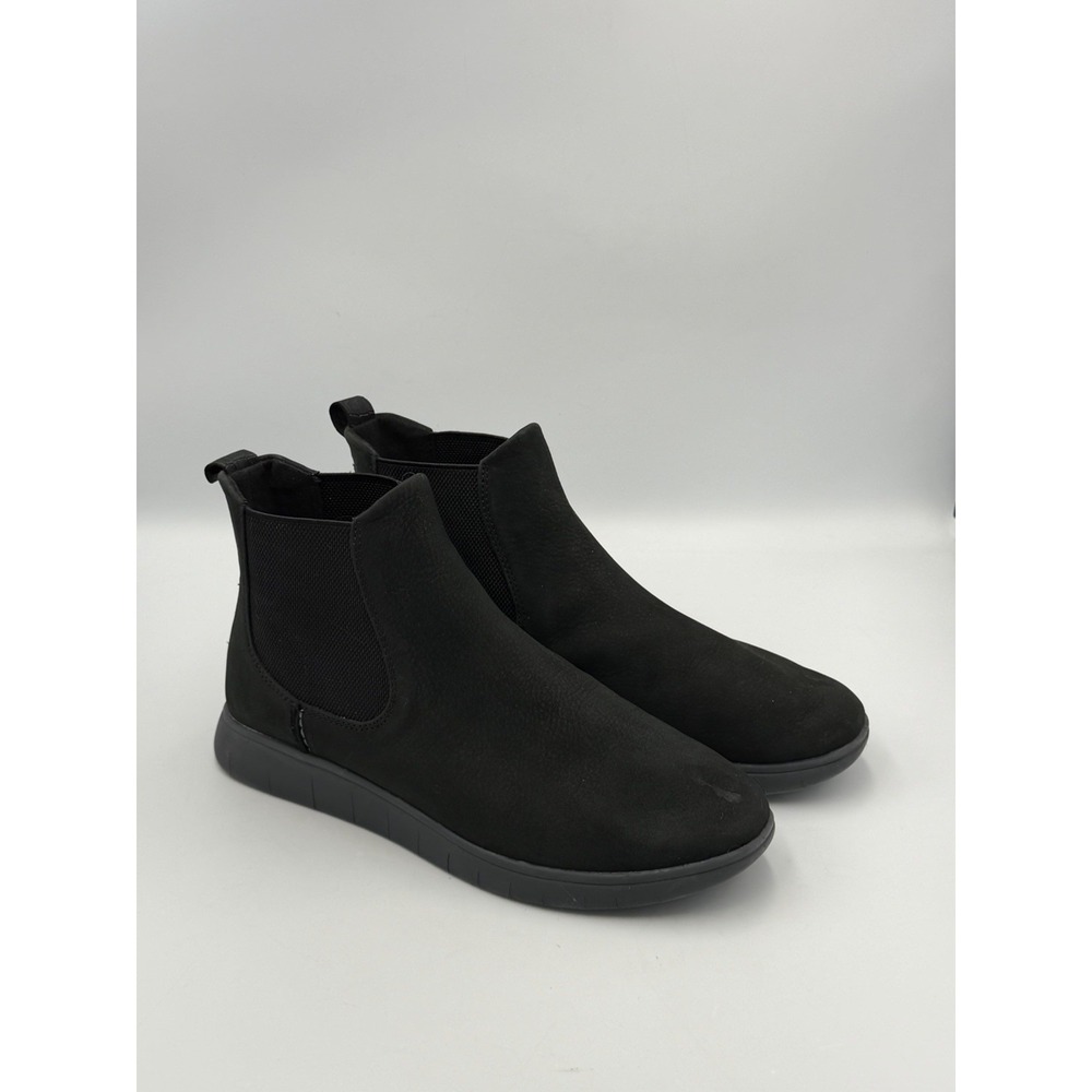 Sperry Plushwave Chelsea Boots Womens 9 Black Leather Slip On Comfort Shoes